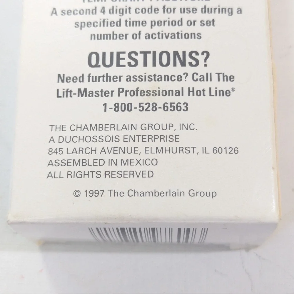 Genuine Lift-Master Security+ 376LM Wireless Keypad Garage Entry - New 1997